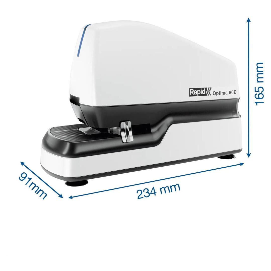Agrafeuse électrique Optima 70 RAPID — Dimensions 234 x 91 x 165 mm