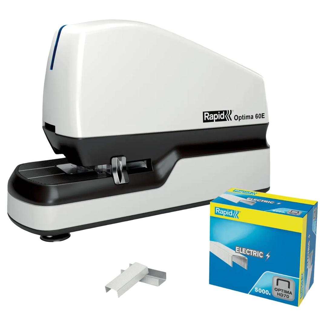 Agrafeuse électrique Optima 70 RAPID — Fournie avec boîte de 5000 agrafes optima hd70