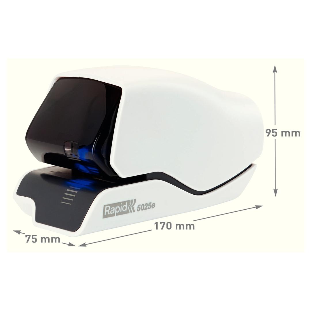 Agrafeuse électrique Supreme 5025 E RAPID — Détails dimensions