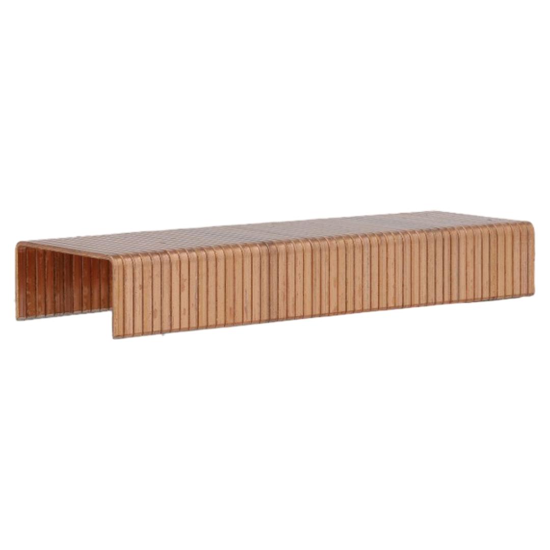 Agrafes carton 1, 35 x 18mm, finition Liquor SENCO — Bande d'agrafes carton SENCO 1 35x18 mm cuivrées, vue de trois quarts sur fond blanc
