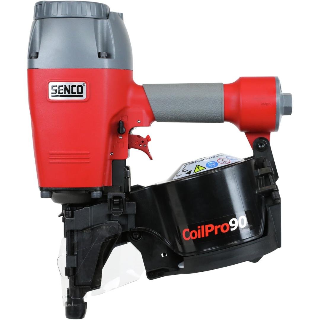 Cloueur à rouleau pneumatique, 45 à 90 mm CoilPro90 SENCO - Cloueur à rouleau SENCO CoilPro90, vue de face
