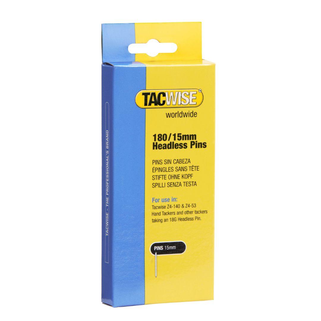Pointes sans tête 18 G galvanisées 180 sans tête, 15 mm, boîte de 2 000 TACWISE - TACWISE Pointes sans tête 180/15 mm — packshot