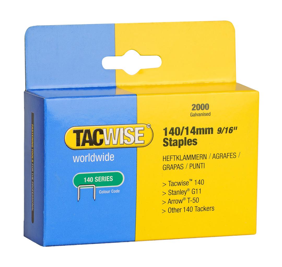 Agrafes 140/14 mm TACWISE — TACWISE Agrafes 140/14 mm, boîte de 2 000 — packshot