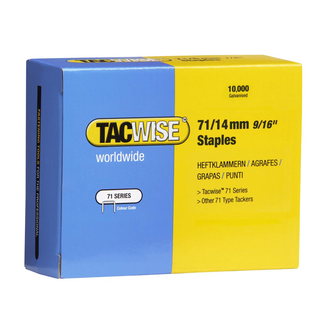 Agrafes 71/14mm TACWISE — TACWISE Agrafes 71/14 mm, boîte de 10 000 — packshot