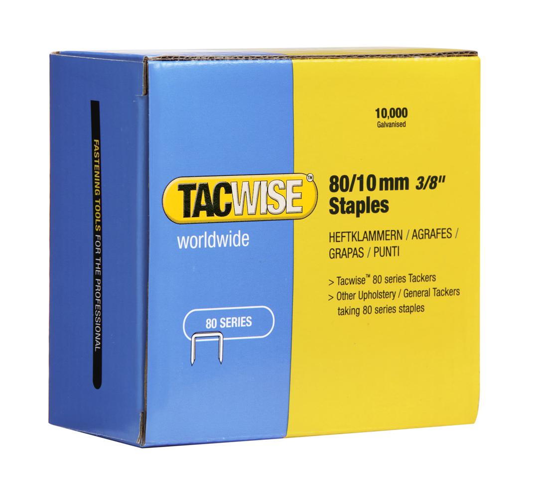 Agrafes 80/10mm TACWISE — TACWISE Agrafes 80/10 mm, boîte de 10 000 — packshot