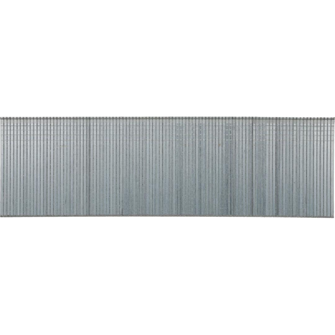 Pointes 18G tête moyenne galvanisées AX15EAAP 1,2x30 mm SENCO — Brads AX15EAA 30 mm galvanisés, bande droite de face sur fond blanc, têtes serrées alignées