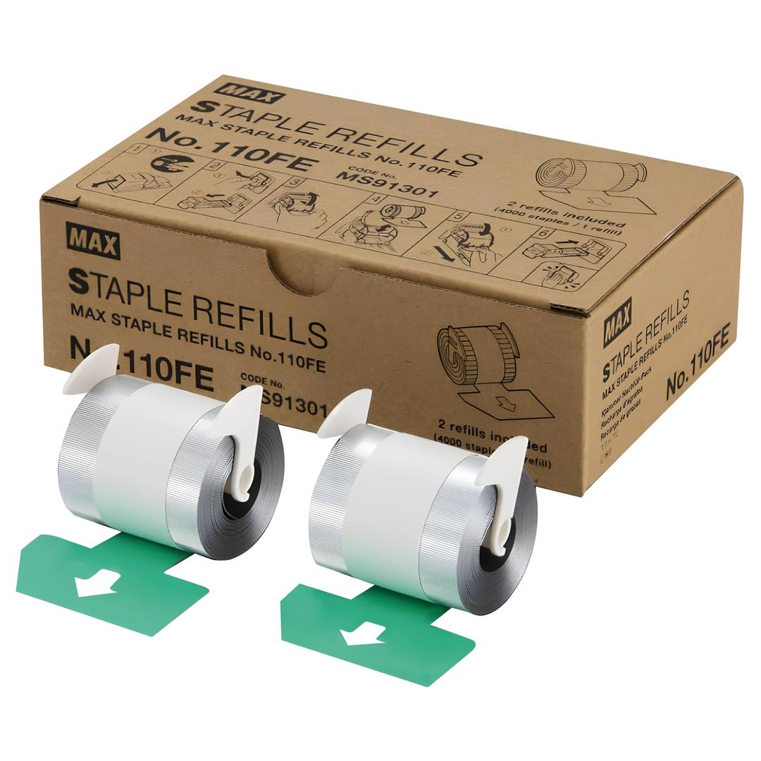 2 Rouleaux d'agrafes plates 110FE MAX — Base