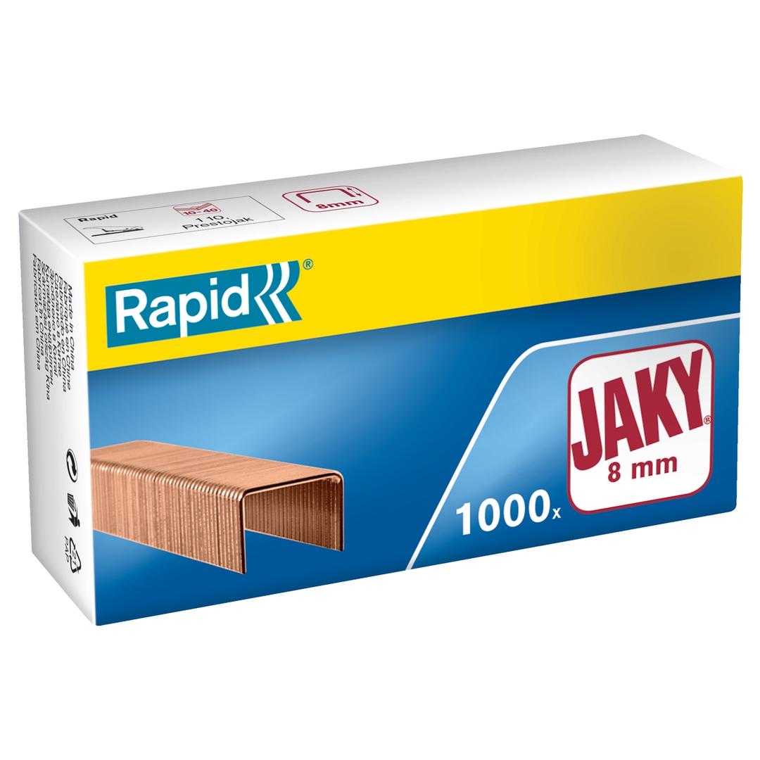 Agrafes Jaky 8mm Cuivré x1000 RAPID — Base