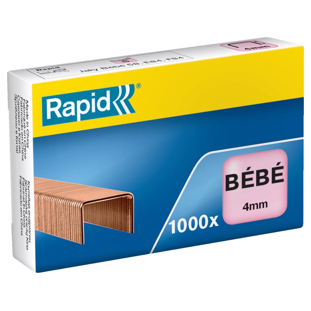 Agrafes Bébé Cuivré x1000 RAPID — Base