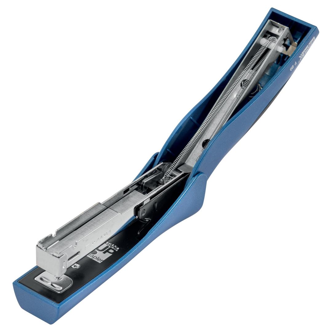 Agrafeuse manuelle de table Agrafeuse StandUp Fashion Ultimate F20 bleu RAPID — Ouverture 180 degrés