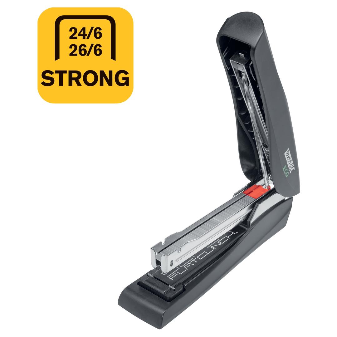 Agrafeuse manuelle de table Agrafeuse pleine bande ECO noir RAPID — Accepte agrafes 24-6 et 26-6