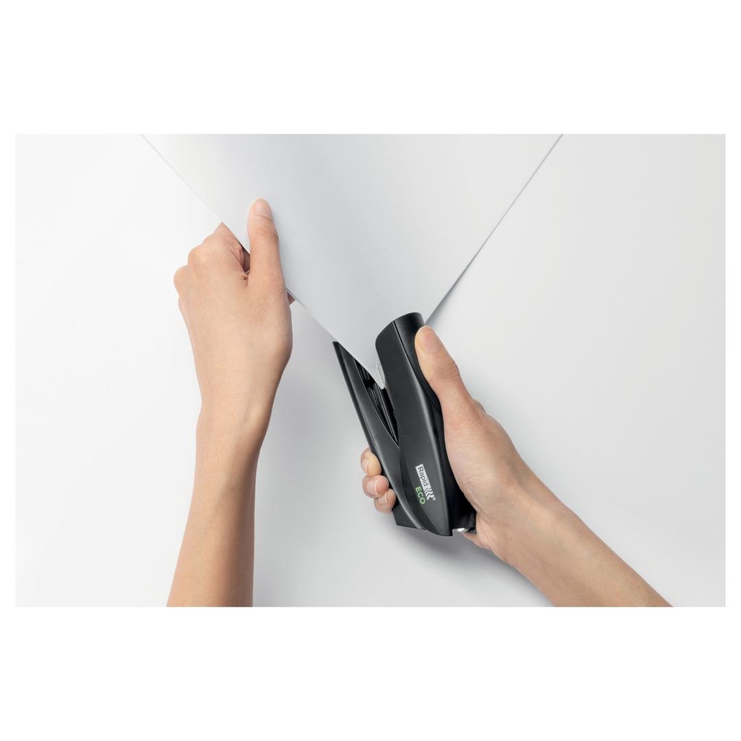 Agrafeuse manuelle de table Agrafeuse à demi bande ECO noir RAPID — Agrafage papier