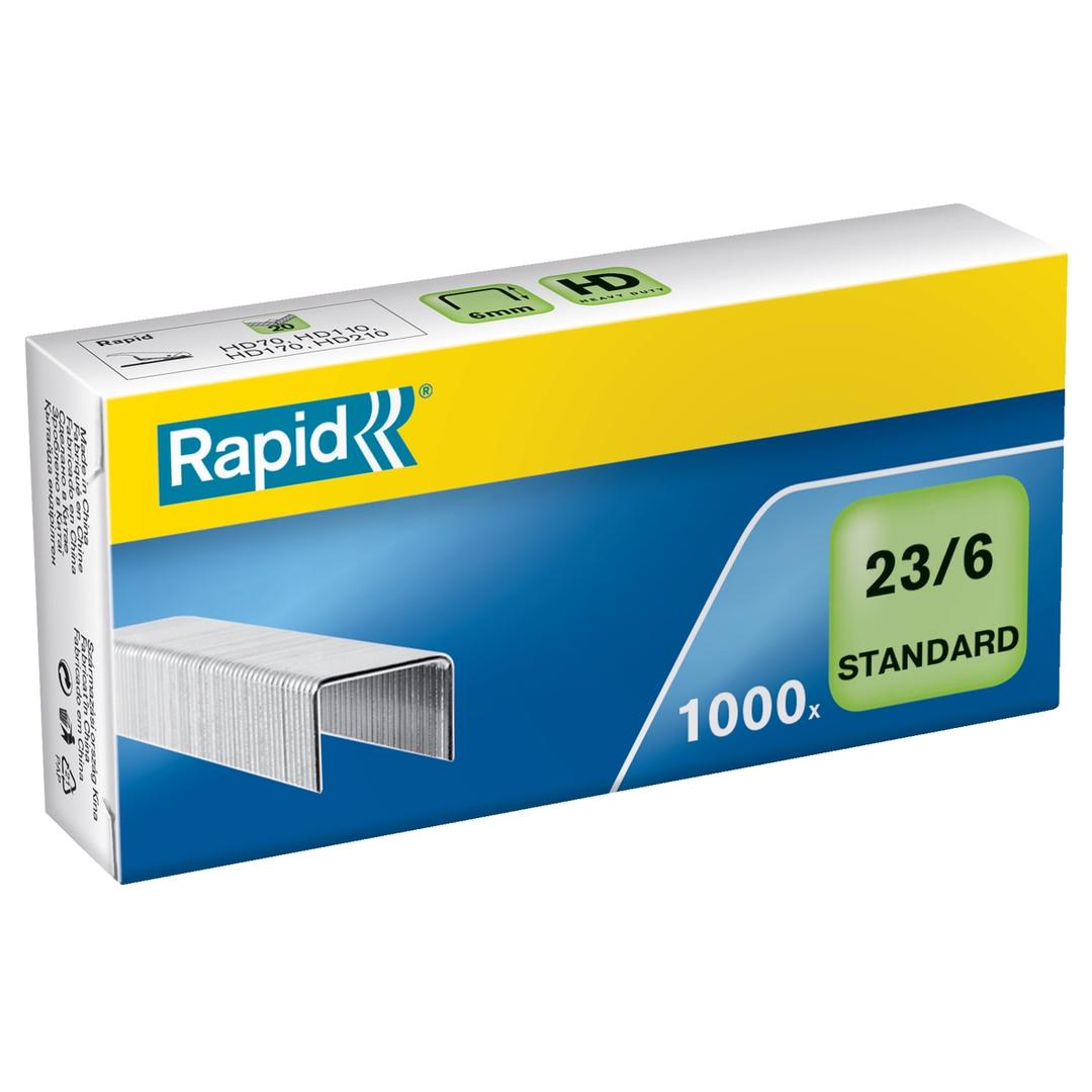 Agrafes 23/6 Standard x1000 RAPID — Base