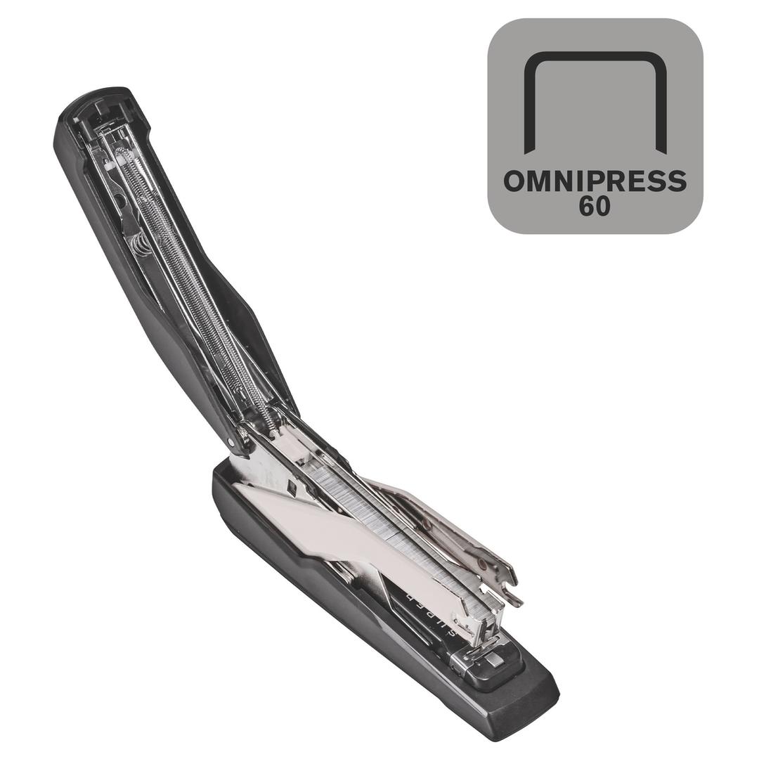 Agrafeuse manuelle de table Agrafeuse Supreme SO60 Omnipress noir/gris RAPID — Accepte les agrafes omnipress 60