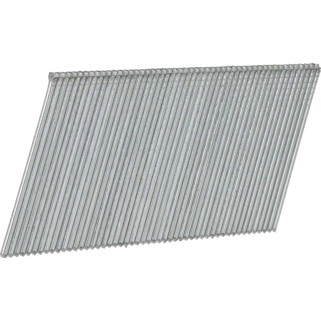 Clous de finition 16G 20° tête T galvanisés RH21EAA 1,6x50 mm SENCO — Brads SENCO RH tête T 1,6 x 50 mm galvanisés, bande inclinée gris clair, têtes en bandeau continu