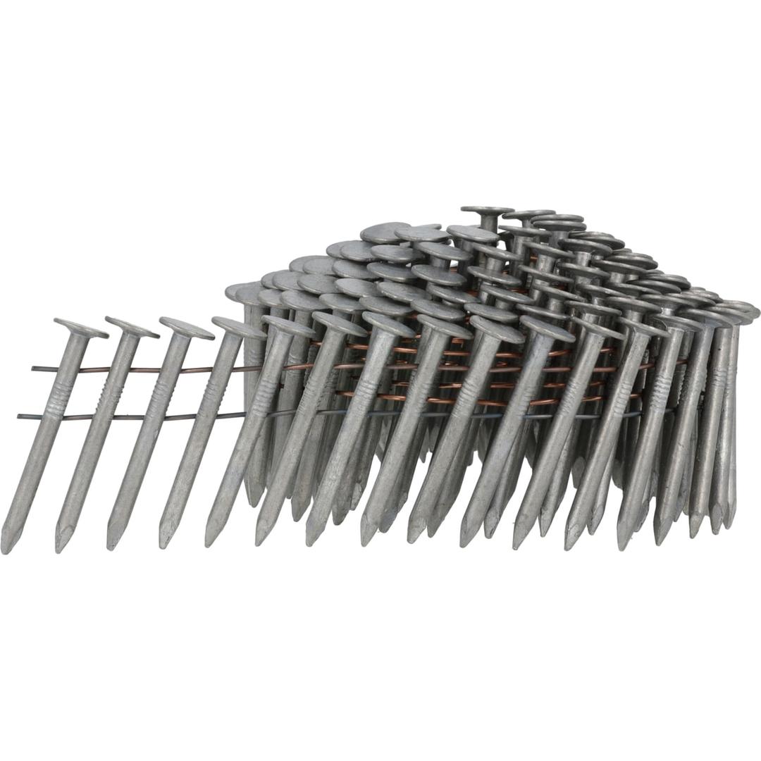 Clous en rouleau coniques 16° lisses galvanisés à chaud HJ12ASAVR 3,1x22 mm SENCO — Clous en rouleau SENCO 3,1x22 mm galvanisés à chaud, larges têtes plates, cinq clous déroulés