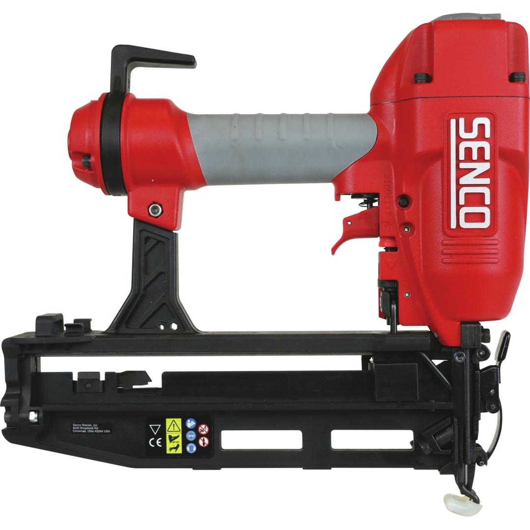 Cloueur pneumatique FINISHPRO 16XP SENCO — Cloueur SENCO FinishPro 16XP 32-65 mm de profil opposé, magasin à pictogrammes de sécurité