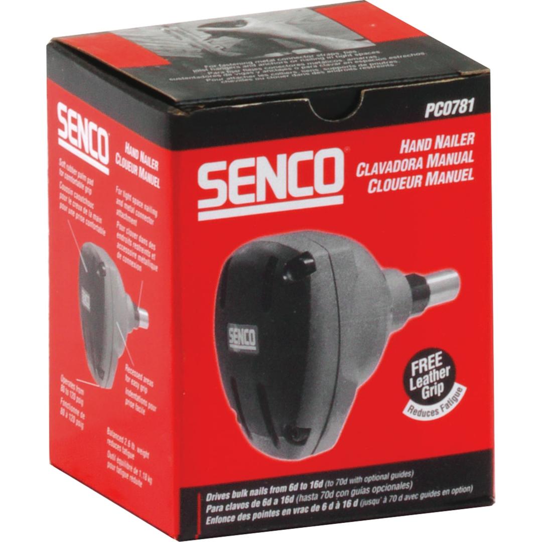 Cloueur pneumatique Palmnailer A20 pneumatique SENCO — Cloueur de paume SENCO A20 pneumatique dans son petit carton rouge et noir fermé
