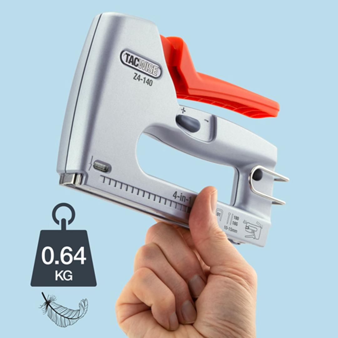 Agrafeuse-cloueuse manuelle Z4-140 (4 en 1), argent/orange TACWISE — TACWISE Agrafeuse/cloueuse Z4-140 (4 en 1), argent/orange — vue 3