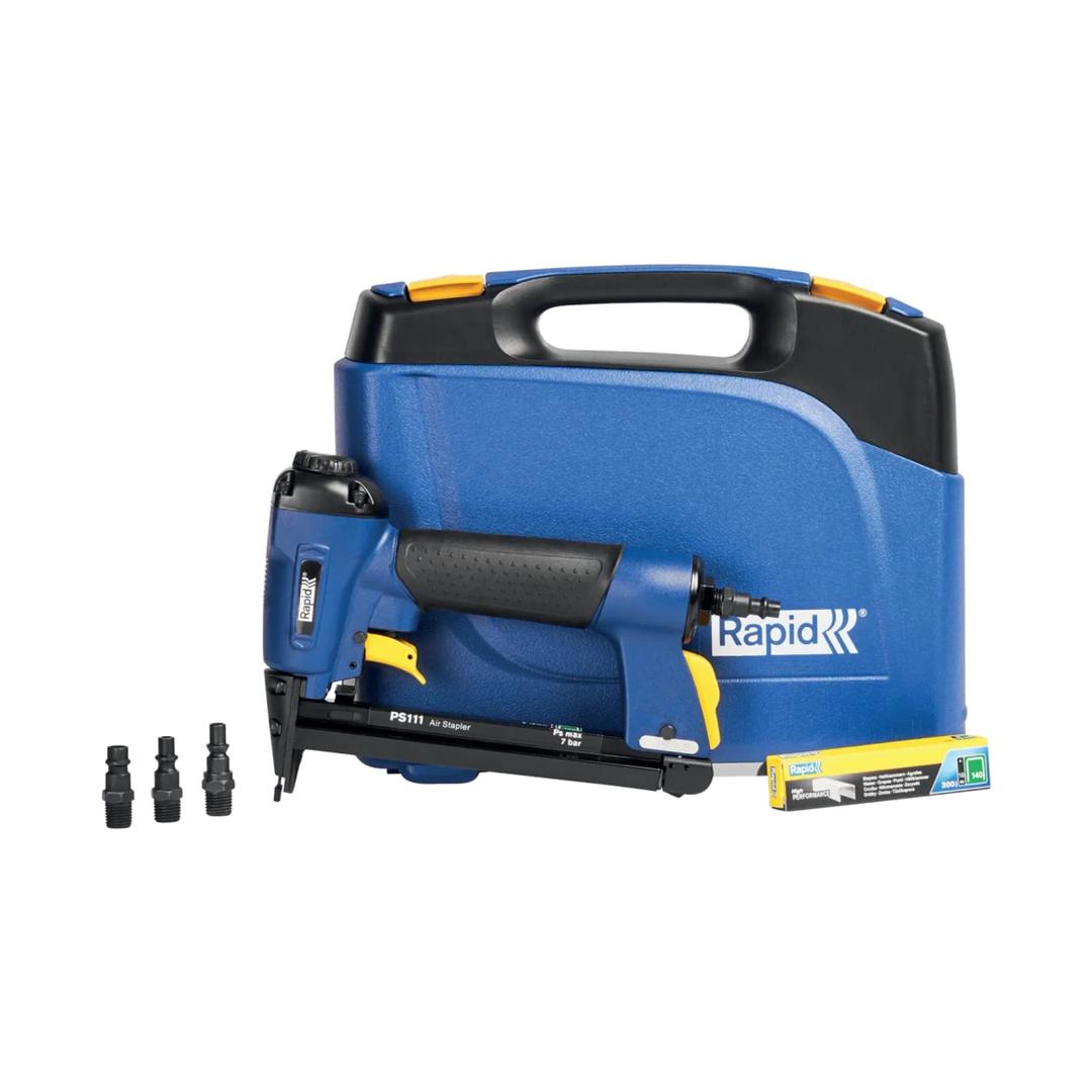 Agrafeuse pneumatique PS111, bleu RAPID TOOLS — Rapid Agrafeuse à air comprimé PS111, bleu, vue détaillée 4