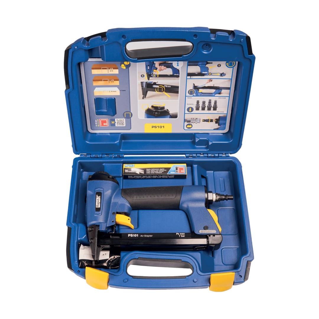 Agrafeuse pneumatique PS101, bleu RAPID TOOLS — Rapid Agrafeuse à air comprimé PS101, bleu, vue détaillée 3