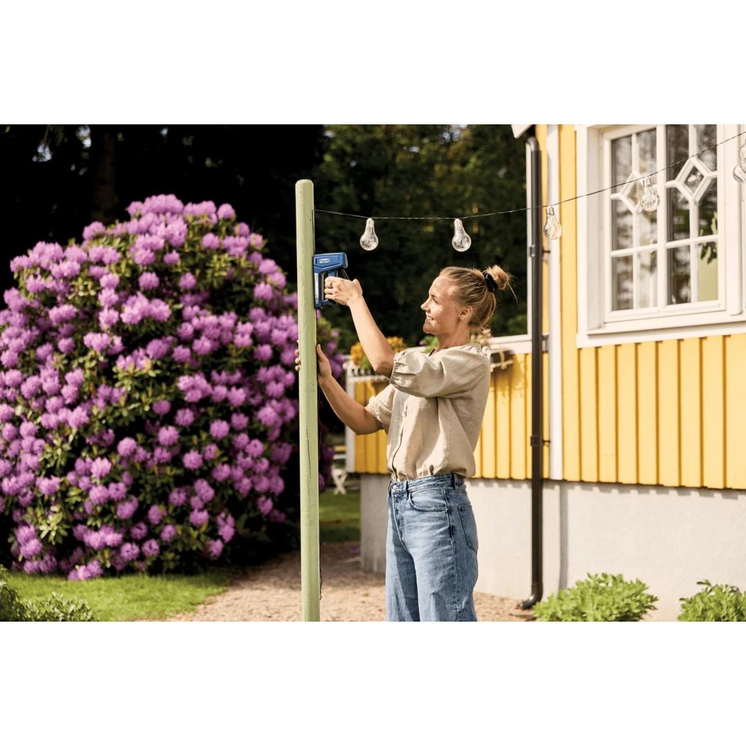 Agrafeuse-cloueuse manuelle RPC7, bleu RAPID TOOLS — Rapid Agrafeuse/cloueuse RPC7, bleu, en situation 14