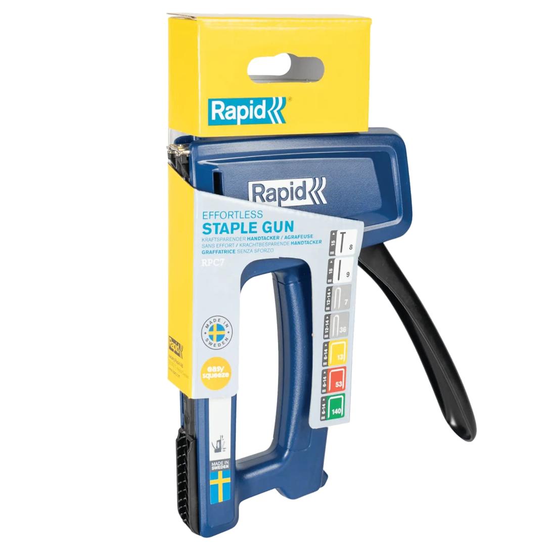 Agrafeuse-cloueuse manuelle RPC7, bleu RAPID TOOLS — Rapid Agrafeuse/cloueuse RPC7, bleu, vue détaillée 2
