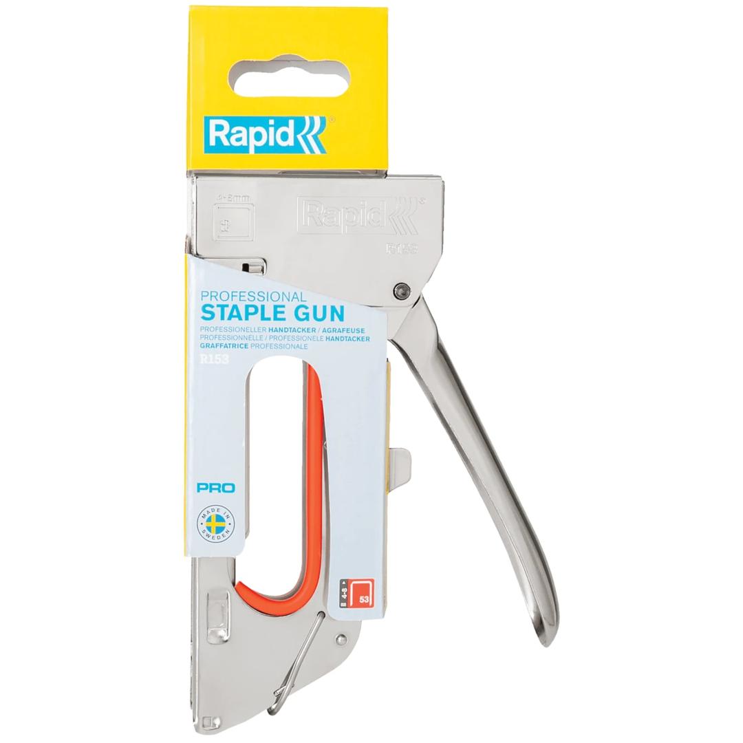 Agrafeuse manuelle PRO R153, en acier, argent RAPID TOOLS — Rapid Agrafeuse PRO R153, en acier, argent, vue détaillée 1