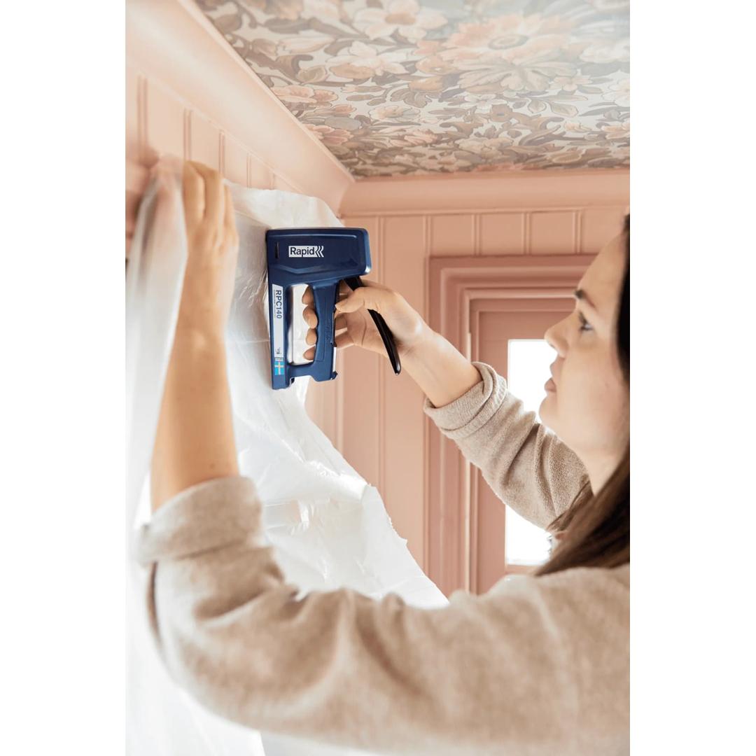 Agrafeuse manuelle RPC140, bleu RAPID TOOLS — Rapid Agrafeuse RPC140, bleu, en situation 3