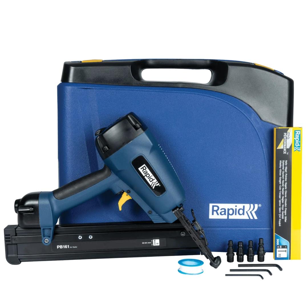 Cloueuse pneumatique PRO PB161, bleu RAPID TOOLS — Rapid Cloueuse à air comprimé PRO PB161, bleu, vue détaillée 3