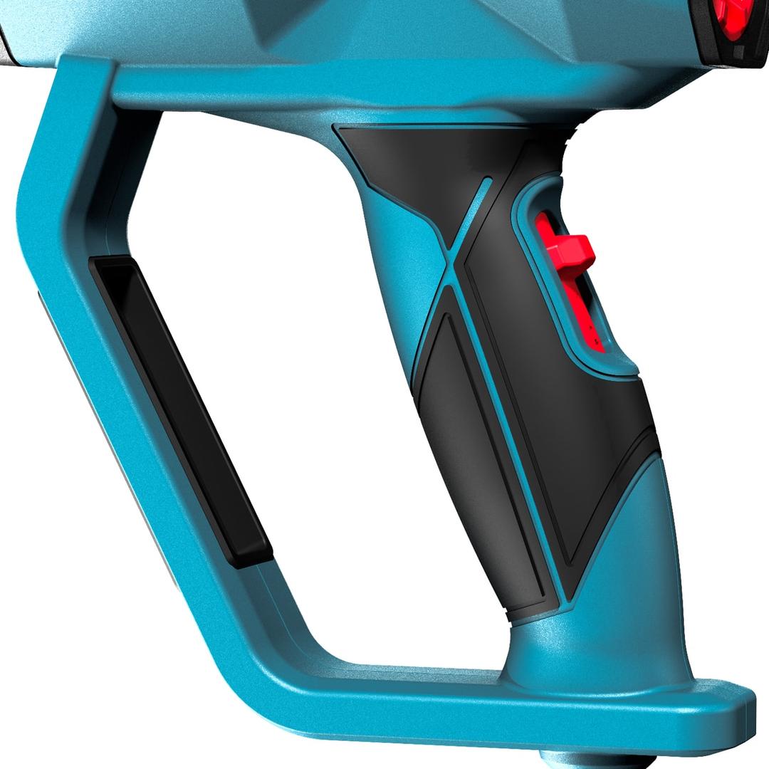 Pistolet à air chaud 2 000 W H-200 NOVUS — NOVUS pistolet à air chaud H-200 — gros plan sur la poignée