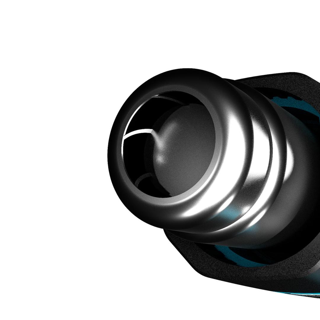 Pistolet à air chaud 2 200 W H-550 Pro NOVUS — NOVUS pistolet à air chaud H-550 Pro — gros plan sur la buse