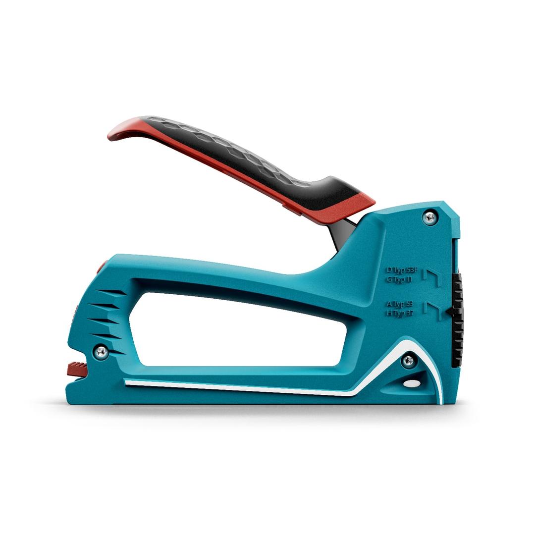 Agrafeuse manuelle J-25 NOVUS — NOVUS agrafeuse manuelle J-25 — vu de profil gauche