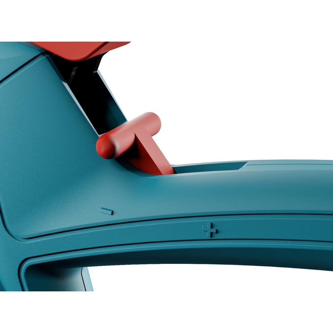 Agrafeuse manuelle J-51 NOVUS — NOVUS agrafeuse manuelle J-51 — gros plan sur le réglage de puissance