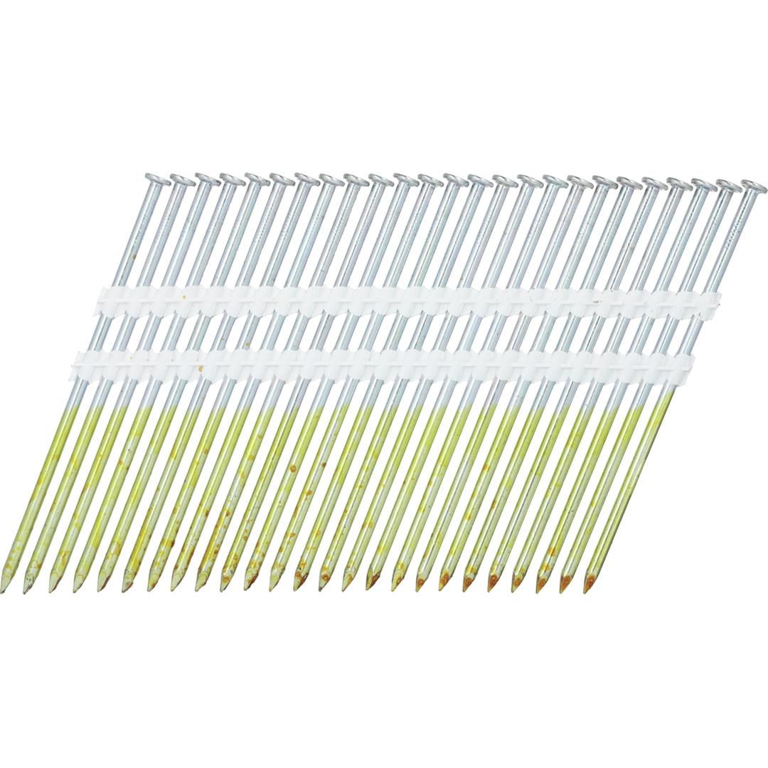 Clous en bande 21° lisses zingués 12µ MD60AXBS 3,8x100 mm SENCO — SENCO Clous 21° 3,8x100mm Lisses Galva — packshot