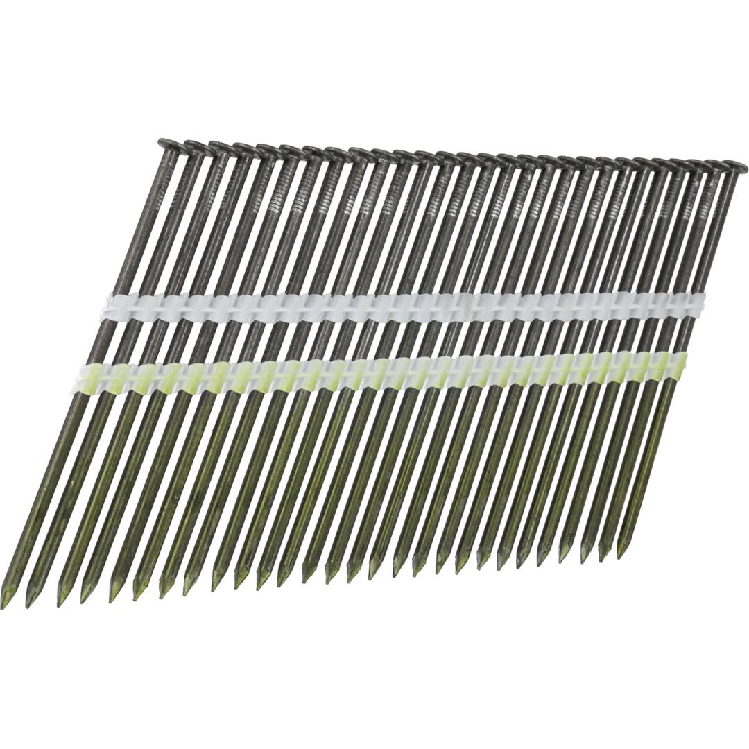Clous en bande 21° lisses clair MD63APBS 3,8x120 mm SENCO — SENCO Clous 21° 3,8x120mm Lisses Clair — vue produit