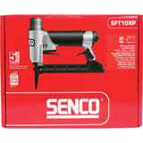 Agrafeuse pneumatique SFT10XP AT BEC LONG SENCO — Agrafeuse SENCO SFT10XP AT bec long 6-16 mm dans son carton rouge fermé, pastille garantie 5 ans