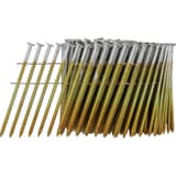 Clous en rouleau plats 16° annelés galvanisés à chaud HL29ASBF 3,1x90 mm SENCO — Clous SENCO 3,1 x 90 mm annelés galvanisés à chaud en rouleau, de trois quarts sur fond blanc