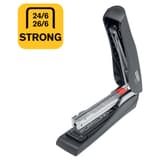 Agrafeuse manuelle de table Agrafeuse pleine bande ECO noir RAPID — Accepte agrafes 24-6 et 26-6