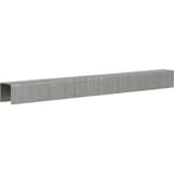 Agrafes F04BGAP - 6mm 8.6M SENCO — Bande d'agrafes fines SENCO F 6 mm en inox A2 gris mat, vue de trois quarts sur fond blanc
