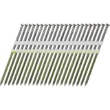 Clous en bande 21° lisses clair TD70APBS 4,6x160 mm SENCO — Clous SENCO tête ronde 21° 4,6x160 mm lisses reliés par deux bandes plastique blanches