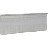 Clous à parquet crantés tête en L clair RW19BPE 1,6x44 mm SENCO — Clous parquet SENCO 45 mm à têtes en L, bande compacte vue de trois quarts sur fond blanc