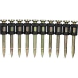 Clous acier et béton premium tige étagée trempés SCP3025P 3x25 mm SENCO — Clous béton SENCO PREMIUM 3,0x25 mm à têtes bombées sur guide plastique noir, de face