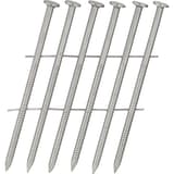 Clous en rouleau plats 16° annelés inox A4 EL19AUBHR 2,3x45 mm SENCO — Clous SENCO inox 316 2,3 x 45 mm à annelage bas et têtes bombées, en gros plan sur fond blanc
