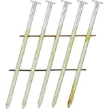 Clous en rouleau plats 16° annelés zingués 12µ EL24AXBF 2,3x60 mm SENCO — Clous SENCO 2,3 x 60 mm zingués en bande sur deux fils cuivre, têtes plates, en gros plan