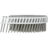 Clous en rouleau plats 16° annelés inox A2 BS21AGBC 2,5x50 mm SENCO — Rouleau de clous SENCO inox 304 2,5 x 50 mm annelés sur bande plastique blanche