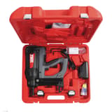 Cloueur gaz béton GT40i-SCP SENCO — Coffret SENCO GT40i-SCP ouvert : cloueur à gaz, chargeur secteur, batteries et sachet de pièces