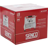 Compresseur SENCO AC10304 discret sans huile SENCO — Compresseur SENCO AC10304 4 l sans huile dans son carton rouge fermé par un feuillard
