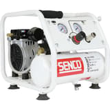 Compresseur SENCO AC10304 discret sans huile SENCO — Compresseur SENCO AC10304 sans huile de trois quarts, moteur monocylindre et cuve horizontale