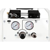 Compresseur SENCO AC10304 discret sans huile SENCO — Tableau de commande du compresseur SENCO AC10304 en gros plan : manomètres TANK et TOOL et molette